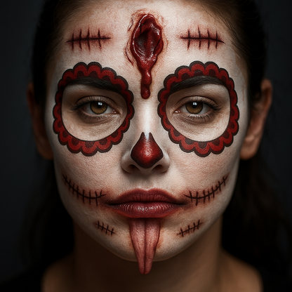 NUEVO SkullArt Makeup - Tatuaje Temporal Catrina