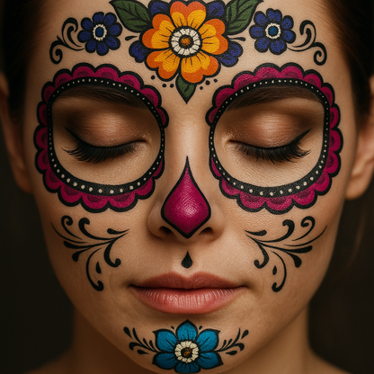 NUEVO SkullArt Makeup - Tatuaje Temporal Catrina