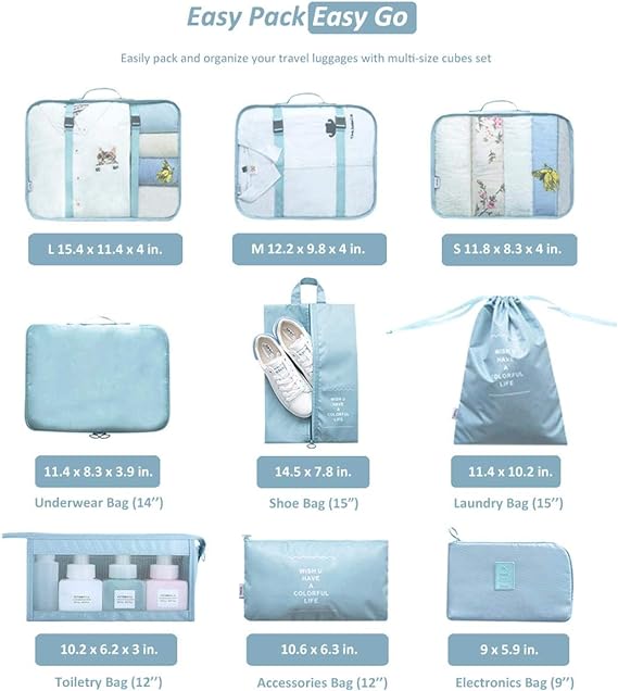 PackMaster™ - Kit de Bolsas de Viaje 7 pzas